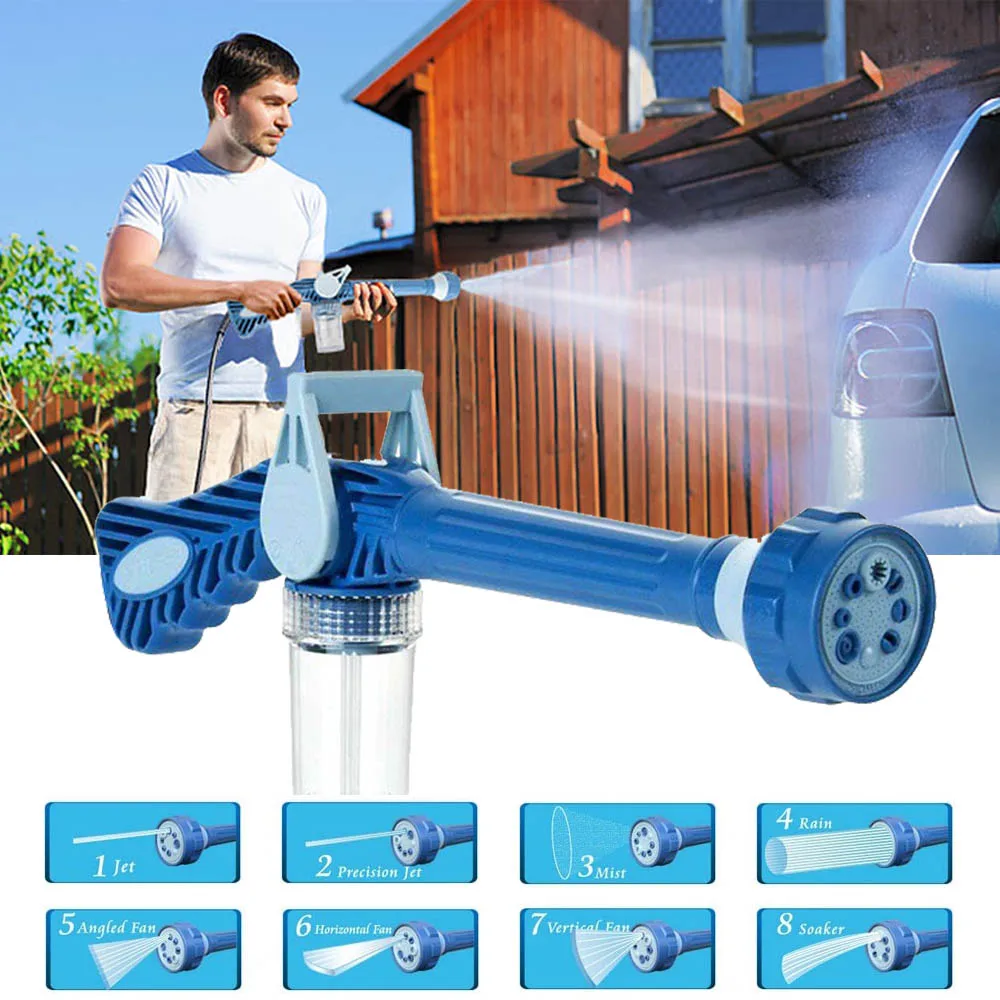 Pulverizador de espuma de coche Boquilla de agua aspersor con jabón  depósito de jardín manguera de agua spray pistola