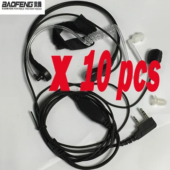 

10PCS Throat MIC Vibration BAOFENG Headset For Radio UV 5R 5RE PLUS Wouxun Wireless Earpiece Walkie Talkie Microphone Headset