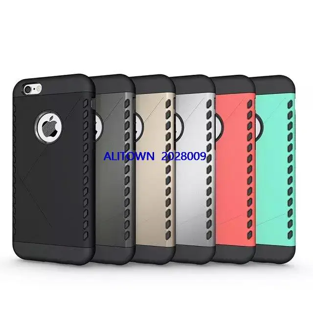 100pcs Dual Heavy Duty armor Shield Case For Apple font b iPhone b font 6 6S
