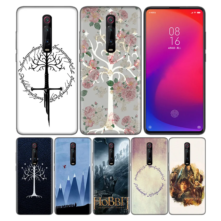 

Phone Pattern Black Rubber Soft Silicone Case Bag Cover for Redmi 7A Note 7 6 7S Y3 K20 Pro Core Shell The Lord of Rings Hobbit
