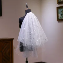 Простые Новые короткие тюлевые Свадебные вуали Фата цвета слоновой кости для невесты Свадебные аксессуары