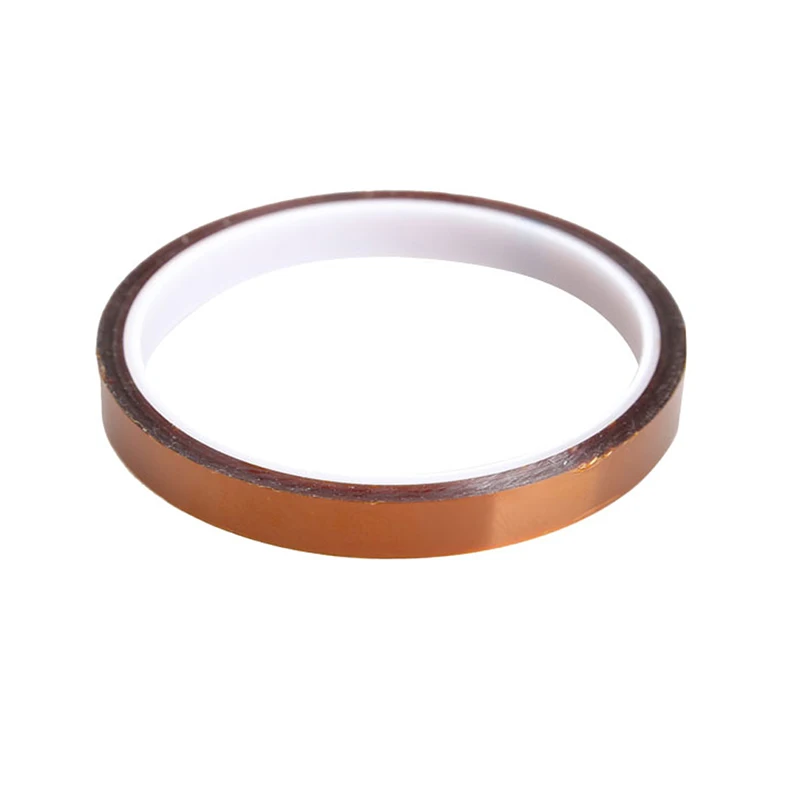 Professional High Temperature Resistance Accessories 10mm X 33m Tawny Thermostability Tape Dedicated Heat Tape AA