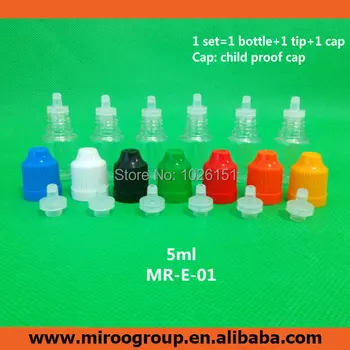 

Wholesale 100pcs PET 5ml plastic Dropper Bottles with childproof caps, 5ml eye Drops Bottle For E-Liquid bottles, E-cigarette
