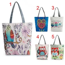 Fashion Hot Sale Shoulder Bag Women Floral Owl Printed Crossbody Bags Canvas Tote Beach Bag Large Capacity Single Handbag Bolsas Fashion Hot Sale Shoulder Bag Women Floral Owl Printed Crossbody Bags Canvas Tote Beach Bag Large Capacity Single Handbag Bolsas