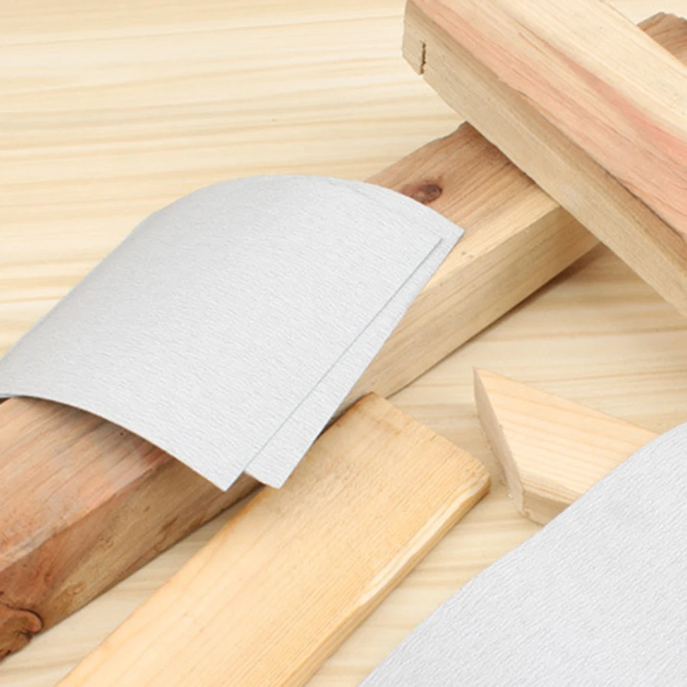 120-1000 # сухие матовая бумага прямоугольная Деревообработка ручная полированная мебель Wenwan Белое Сухое Песочная бумага 1 шт