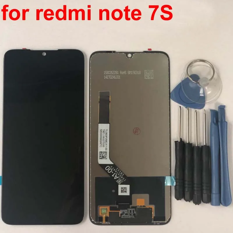 

10-Touch 100 Original LCD For Xiaomi Redmi Note 7S LCD Display Screen Replacement For Redmi Note7 S LCD Touch Screen+tools+film