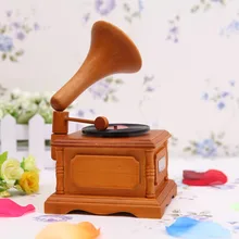XXXG Retro imitation phonograph music box music box birthday gift in the choice of decoration technology