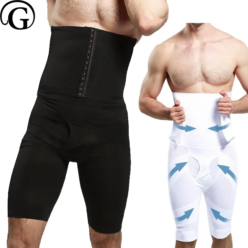 Men High Waist Compression Thigh Full Body Shaper