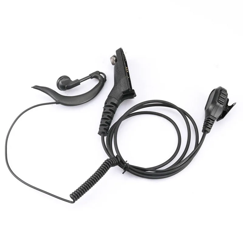 Изогнутый динамик Earhook 102 гарнитура с микрофоном PTT для Motorola XIR P8268 P8260 P8200 XPR6550 XPR6300