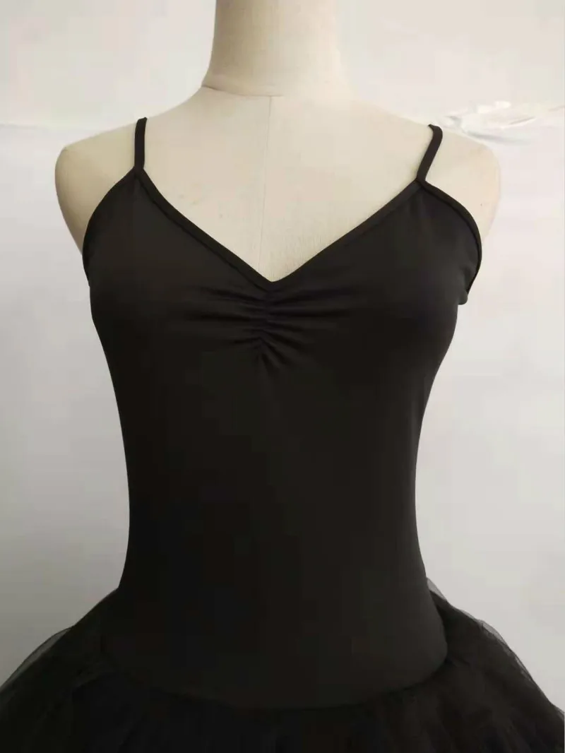 White Black Swan Ballet Costume For Women Adult Child Sleeveless Backless Professional Long Tutu Gymnastics Leotard For Girls ballet leotard ballet dress girls dance costumes