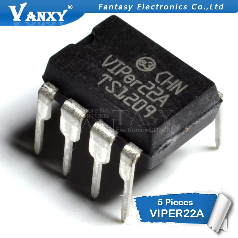 5 шт. VIPer22A DIP8 VIPer22 DIP 22A 8 новый и оригинальный IC|ic dip| |