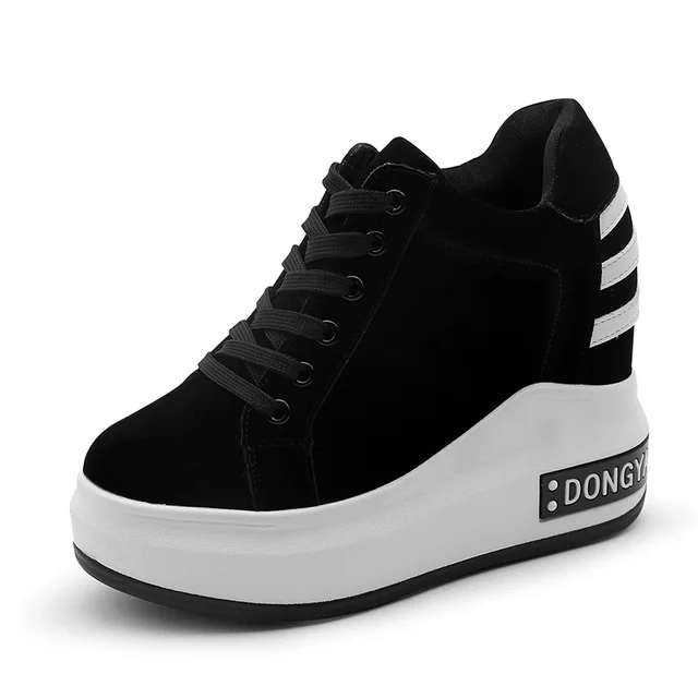 Women High Quality Casual Faux Leather High Heel Sports Shoesin Shoes from Novelty & Special