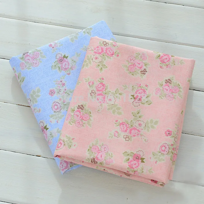 1 meter pastel floral printed 100 cotton twill fabric for patchwork