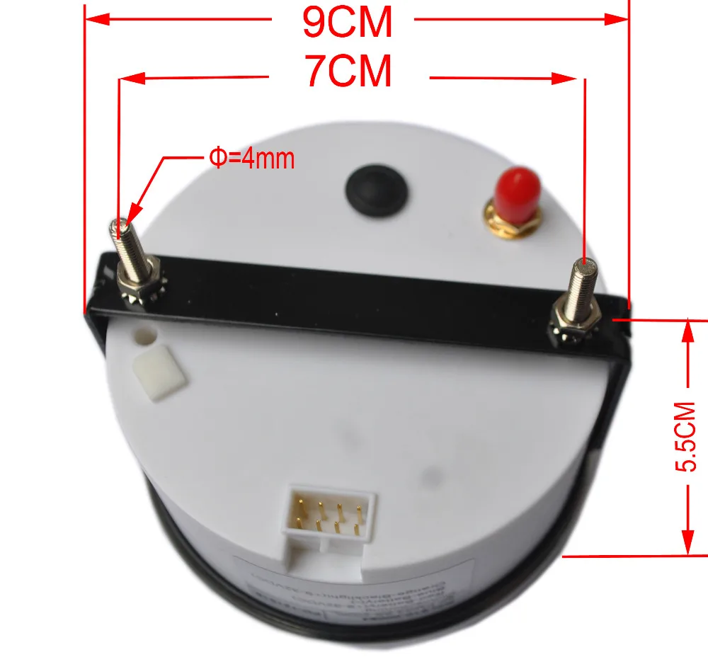 GPS 12V 24V Универсальный MPH км/ч Спидометр Одометр черный фон для ATV UTV мотоцикл