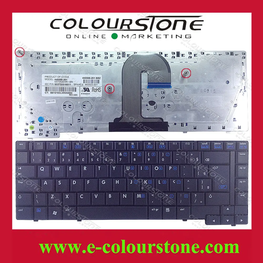 For HP Compaq 6510 6515 6510B 6515B series QWERTY Replacement Laptop