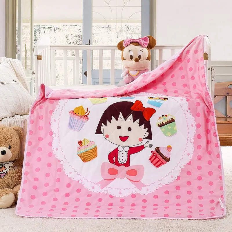Детское летнее одеяло с героями мультфильмов/детское одеяло для детского сада/охлаждающее одеяло принцессы для девочек