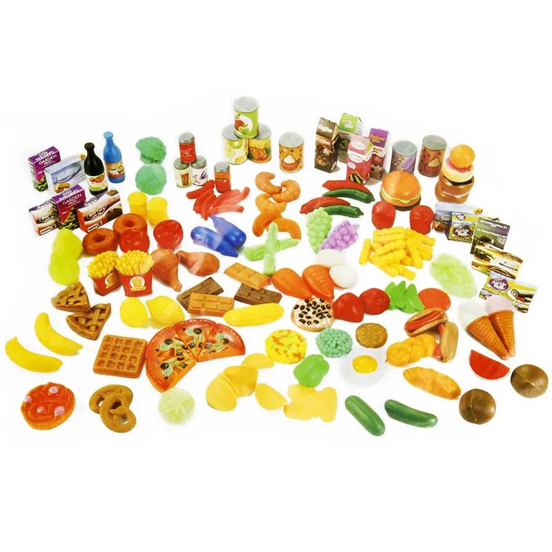 140 pièces cuisine plaisir Simulation coupe Fruits légumes nourriture en plastique jouet semblant nourriture coupe jouets diversité alimentaire ensembles pour enfants