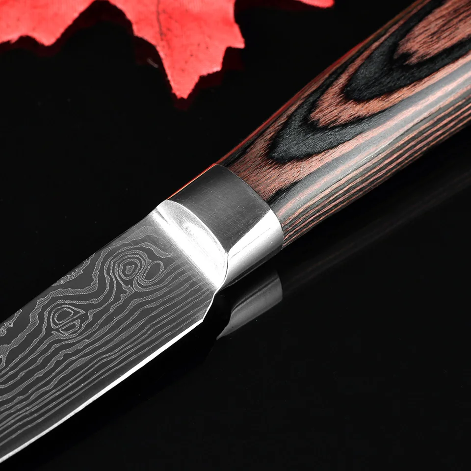 XITUO 3.5 inch Utility kitchen Knife Imitation Japanese Damascus Steel Paring Knives Santoku Peeling Knives Chef Knife tool gift XITUO 3.5 inch Utility kitchen Knife Imitation Japanese Damascus Steel Paring Knives Santoku Peeling Knives Chef Knife tool gift