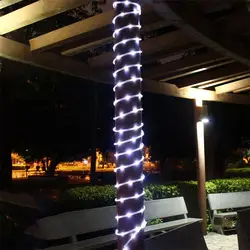 Thrisdar 10 м 100 светодиодный медный провод Солнечный светодиодный светильник для сада на открытом воздухе веревка трубка Рождественская фея