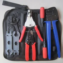 Солнечный обжим инструмент Наборы с 2,5-6.0mm2 обжимной инструмент MC3/MC4 обжимной инструмент, солнечный набор инструментов с MC4/MC3 щипцы, зачистки, резак