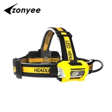 Zonyee Headlights Headlamp Fishing Lamp Waterproof 18650 Rechargeable Battery Led Head Lamp Bicycle Camping Hiking Light