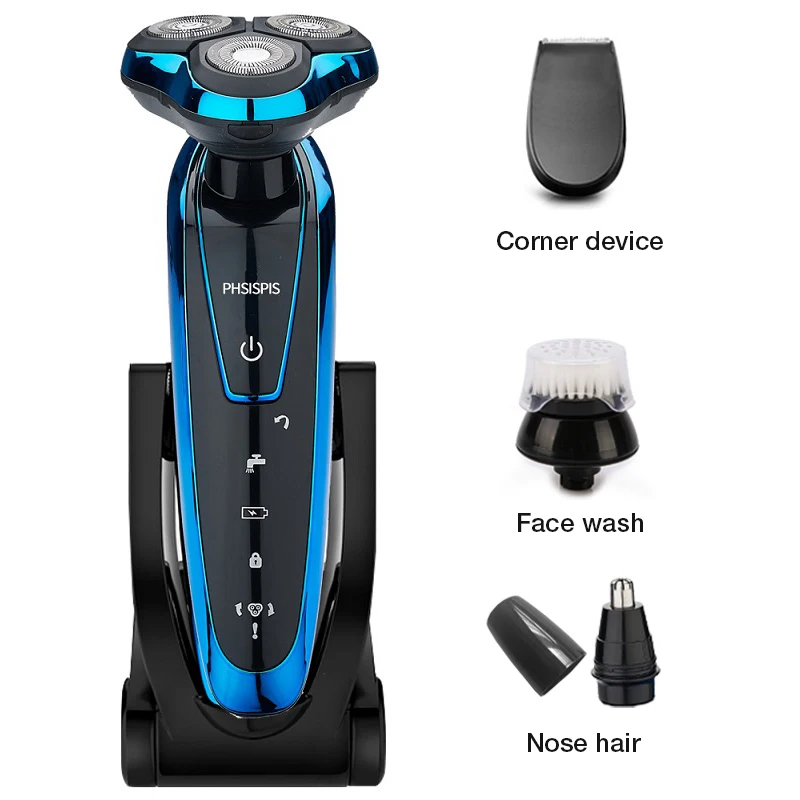 

3 in1 Electric Shaver Multifunctio Men Washable Rechargeable Electric Shaver Electric Shaving Beard Machine Razor Rechargeable