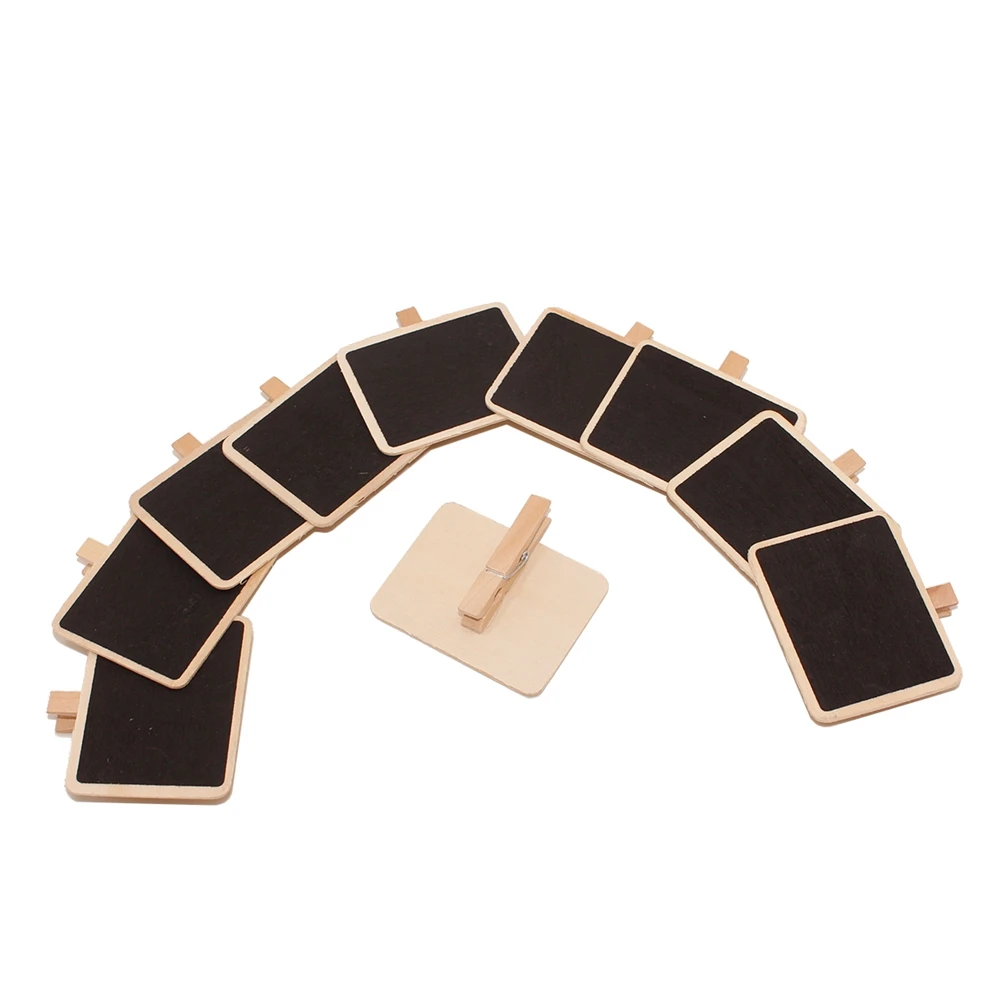 10 шт. креативная Мини Доска для сообщений липкие Зажимы для бумаг DIY Фото небольшой досок деревянные поделки