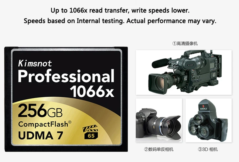 Kimsnot профессиональная компактная флеш-карта 32 Гб 64 Гб карта памяти CF 128 Гб карта памяти 1066x CompactFlash UDMA7 для Nikon Canon DSLR камеры