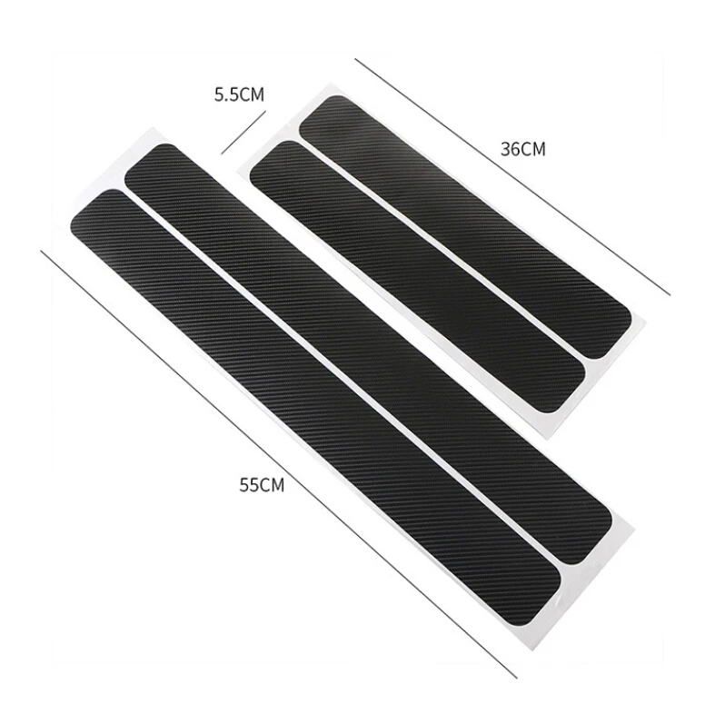 

Car Styling Auto Carbon Fiber Door Sill Scuff Anti-Scratch Sticker for DACIA logan duster sandero lodgy sandero mcv accessories