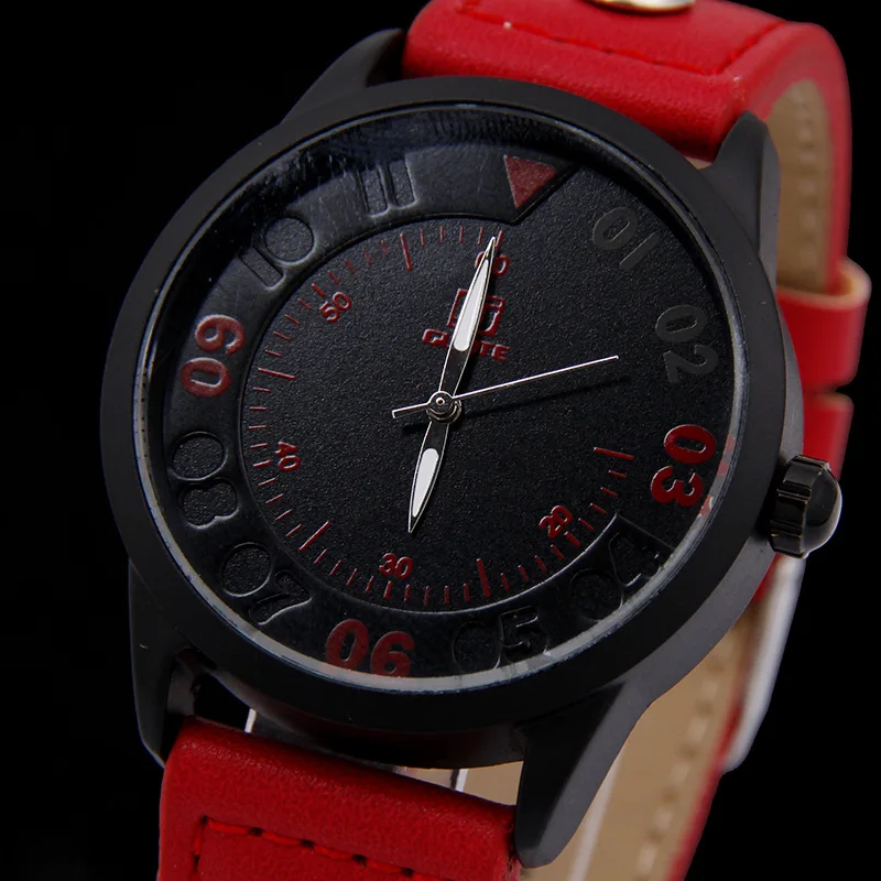 

2019 New Brand Fashion Men Sports Watches Men's Quartz Clock Man Leather Strap Military Army Waterproof Wrist watch reloj mujer