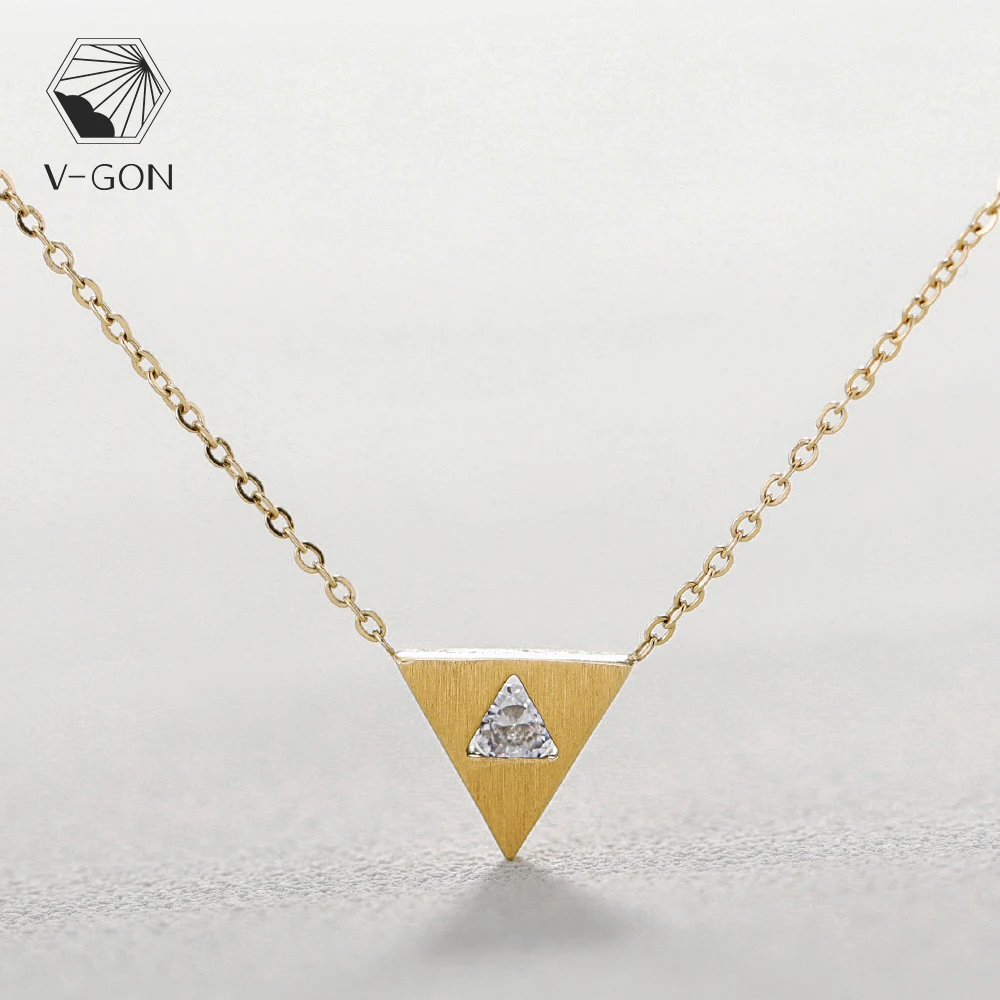 V Gon 三角形 Cz ジルコンネックレスゴールデン描画珍味合金のペンダントネックレスチャーム小型シンプルな女性ジュエリー ペンダントネックレス Aliexpress V Gon 三角形 Cz ジルコンネックレスゴールデン描画珍味合金のペンダントネックレスチャーム小型シンプルな女性ジュエリー ペンダントネックレス Aliexpress
