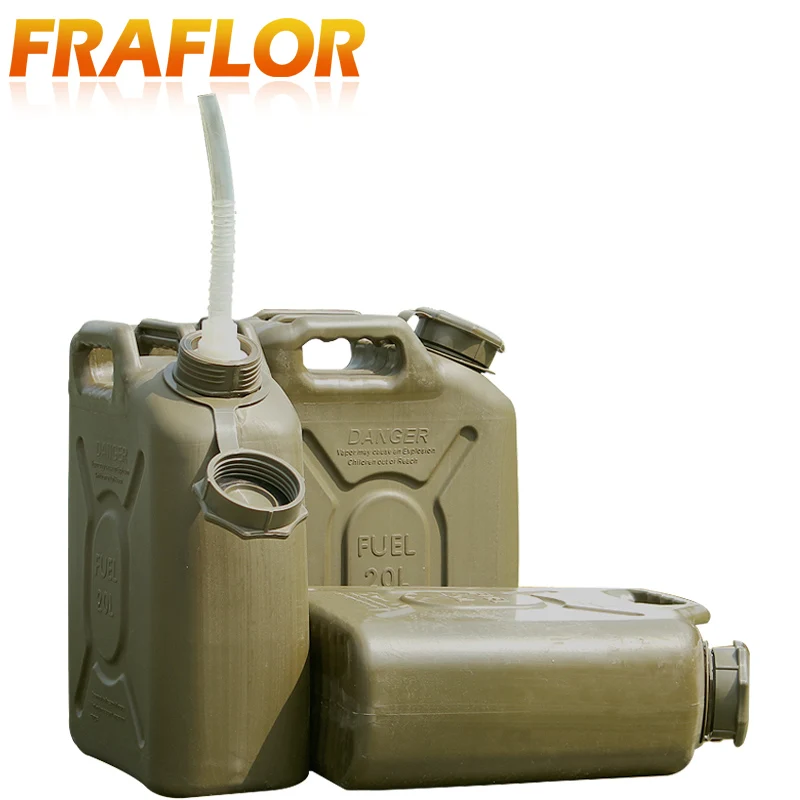 Thickened 20L Oil Can Engineering Plastic Spare Fuel Tank Jerrycan Anti-Static Diesel Barrel Explosion-proof Gasoline Jerry Can