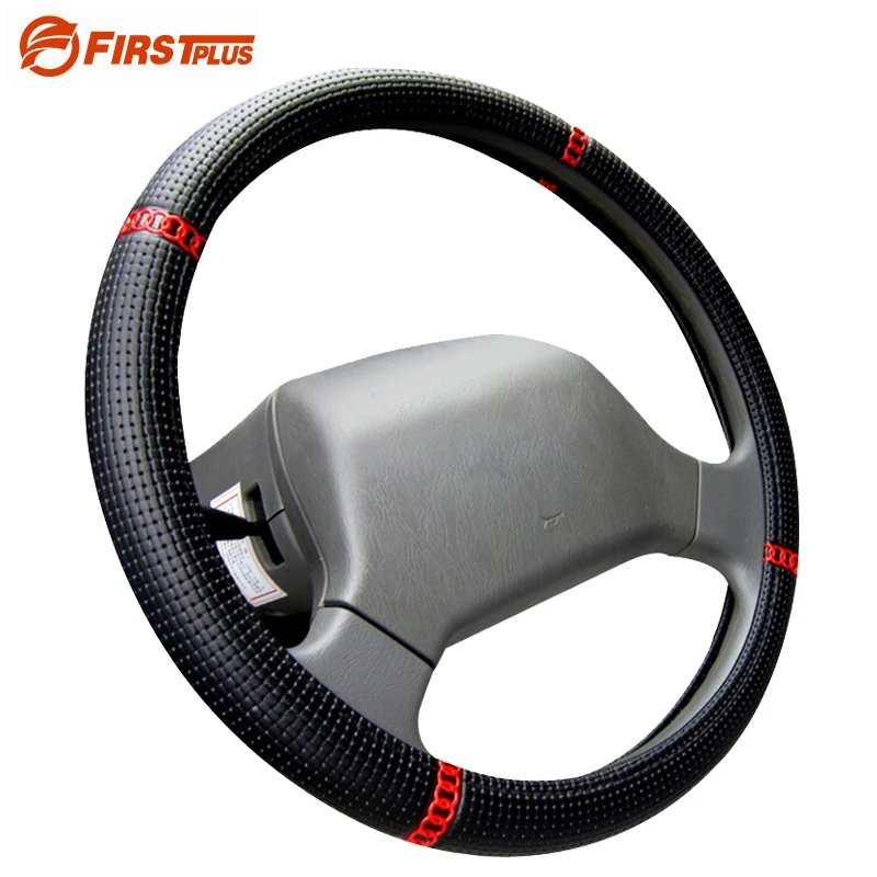 36 38 40 42 45 47 50cm Truck Bus Car Woven Leather Steering Wheel