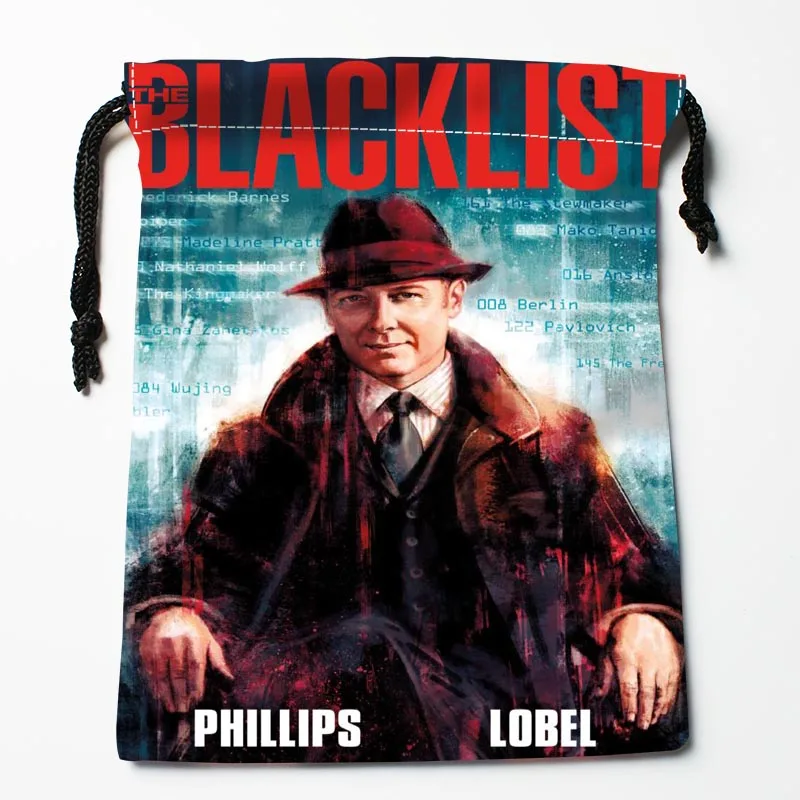 

Custom Blacklist Printed Drawstring Receive Bag Compression Type Storage Bags Custom packaging Gift Bags