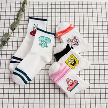 Модные Мультяшные короткие носки для женщин Harajuku милые носки до лодыжки хипстер скейтборд Funnya чужеродные носки для женщин дамы Meias Sox