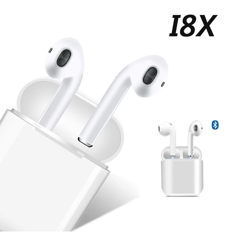 I8x Bluetooth наушники спортивные беспроводной вкладыши гарнитуры для apple iphone Air стручки Android Mini