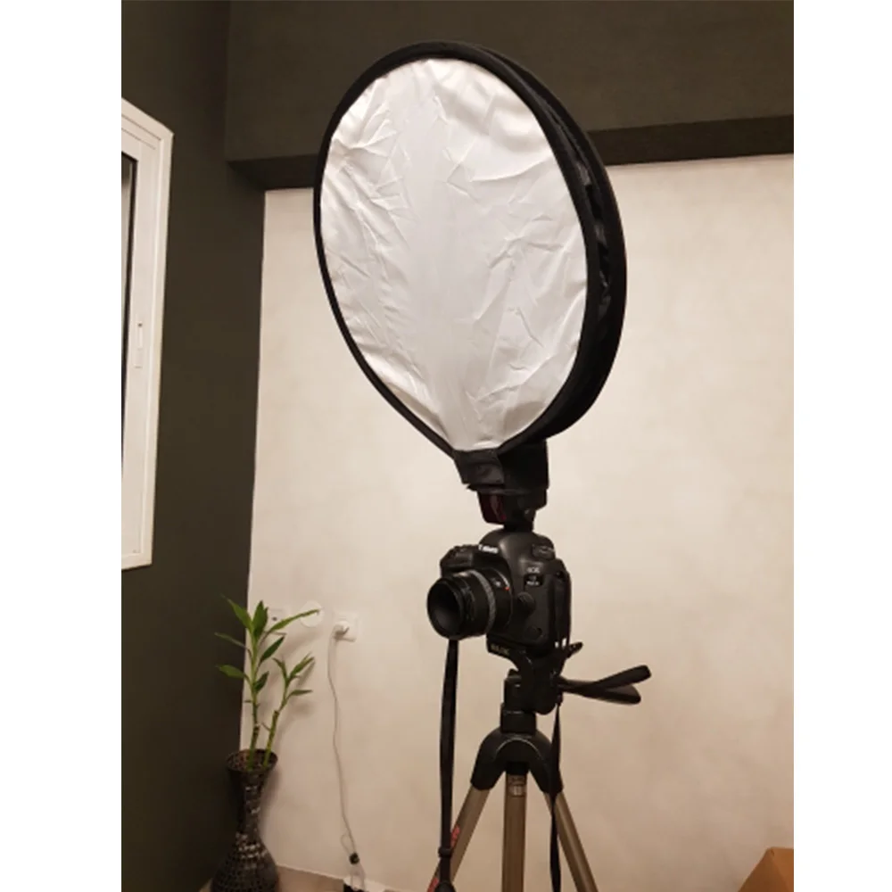 Складной на верхней 40 см круглая мягкая коробка рассеиватель софтбокс Speedlight для