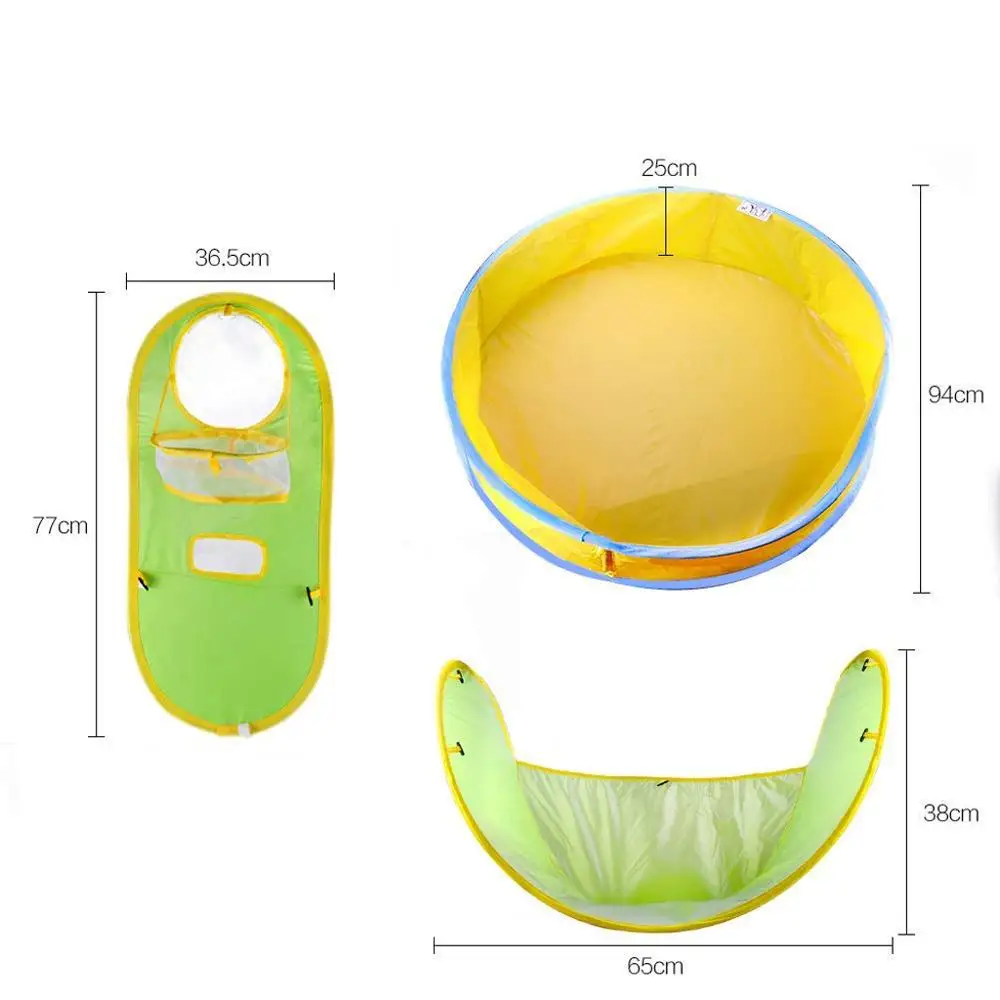 

Baby Beach Tent Beach Tent For Baby With UV Protection Sun Shelters Summer Children Baby Beach Tent Portable 35#