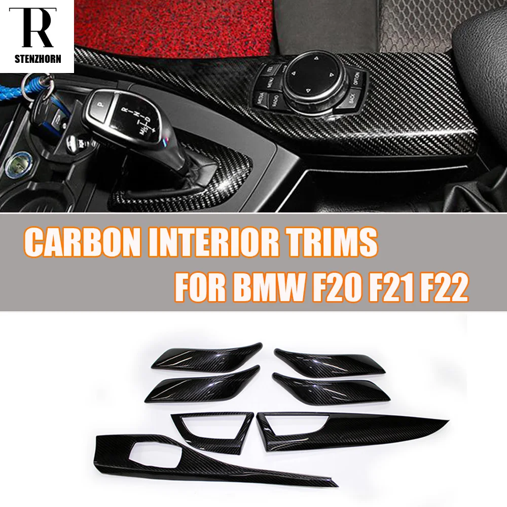 Carbon Interior Decorative Moulding Trims For BMW F20 F21 1 Series F22