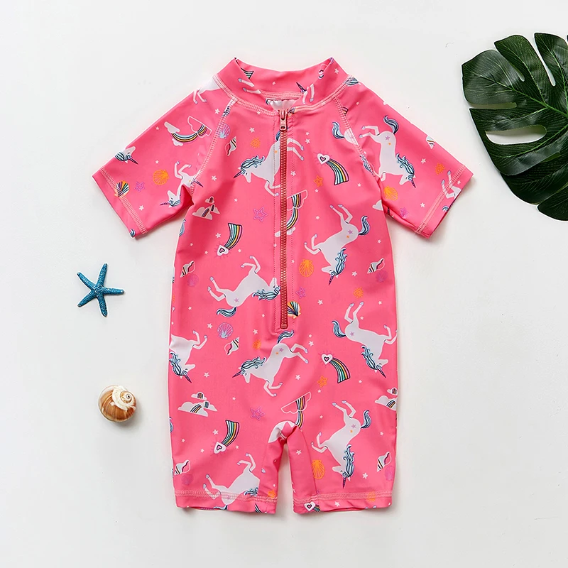 New 2019 Girls Swimwear Unicorn Children