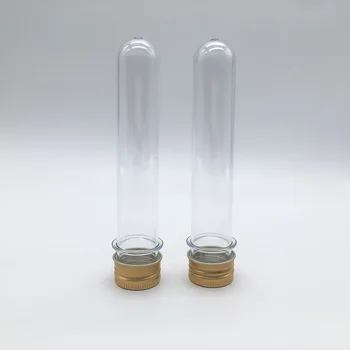 

30pcs/lot 40ml Plastic Tube Gold Lids Empty Plastic Bottle Candy Storage Wedding Favor Bottles Free Shipping