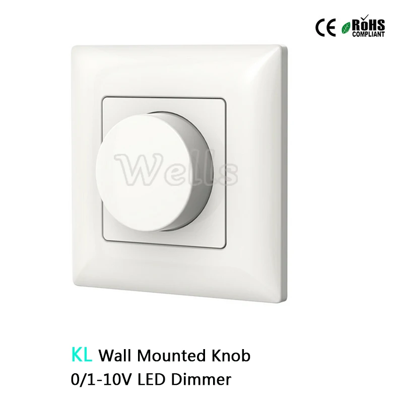 Ручка настенная светодиодная 0 10 В 1 канал в|0-10v led dimmer|led dimmer 0-10vled knob |