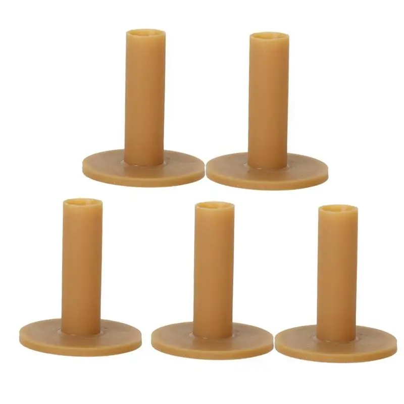 5pcs 80mm Rubber Golf Accessories(Coffee