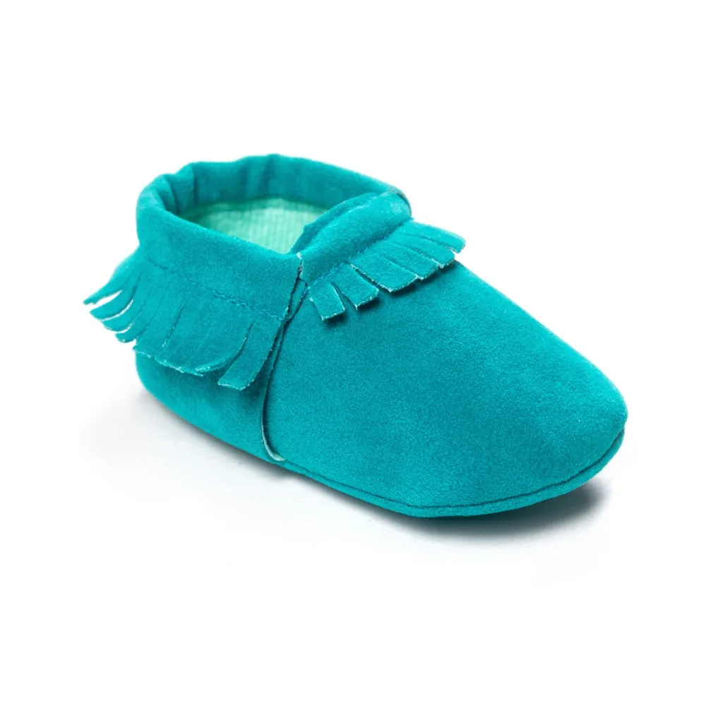 Baby's Soft Suede Tassel First Walkers