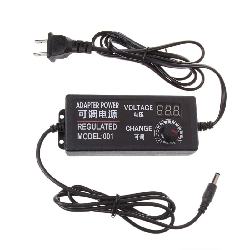 

9-24V 72W Adjustable AC/DC Regulated Switch Power Supply Adapter with Display