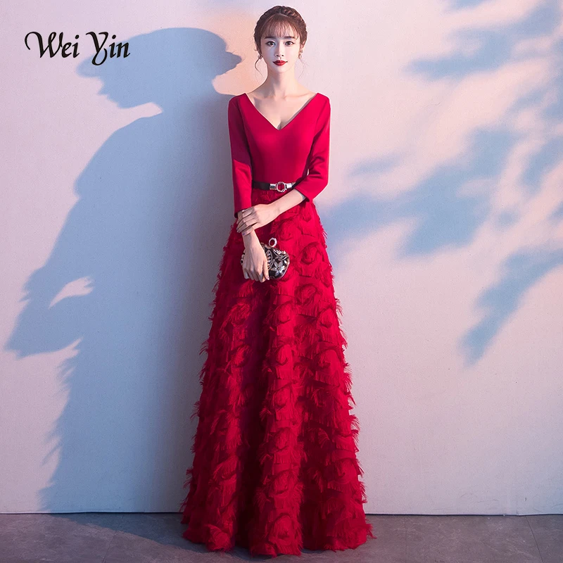 red long frocks