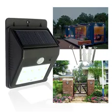1 шт. 20 светодиодный s солнечный светильник беспроводной светодиодный светильник на солнечной батарее PIR датчик движения Водонепроницаемый Открытый Сад Двор палуба настенный светильник s