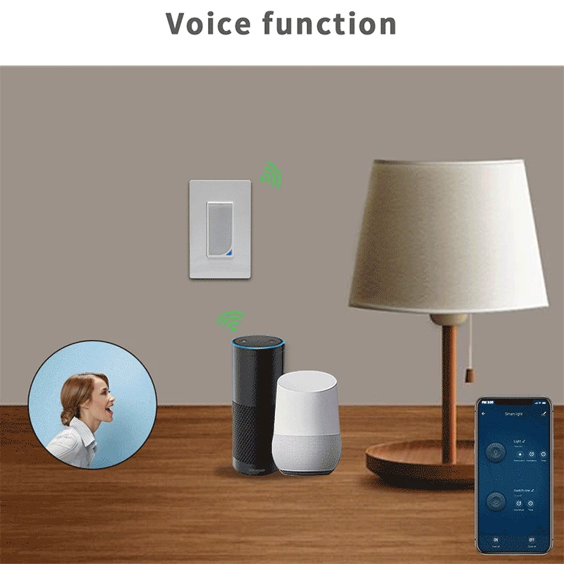 

EU US Wifi Smart Home Light Switch 1200 Colors Light Switch LED RGB Scene Light Compatible for Smart Life Tuya Google Home Alexa
