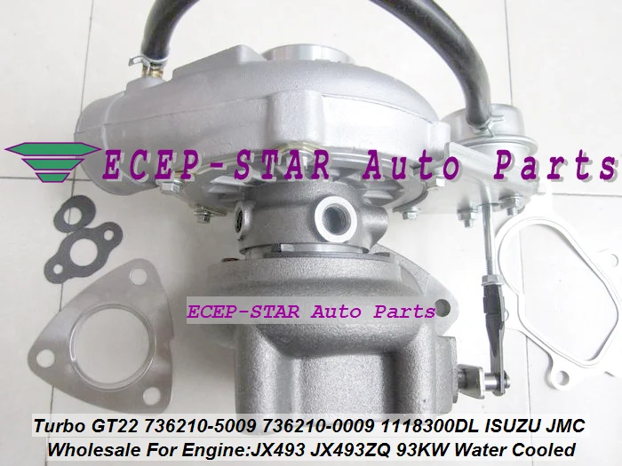 Water Cooled GT22 736210 736210-5009 736210-0009 736210 0009 1118300DL Turbo For ISUZU (2)