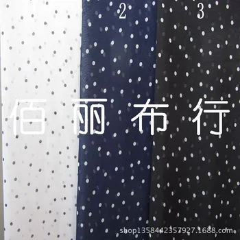 

University in Guangzhou wholesale store Polka Dot fabric chiffon fabric polyester fiber composite wire spring and summer Baotou